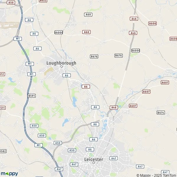 Map Woodhouse Eaves map of Woodhouse Eaves (LE12 8) and practical